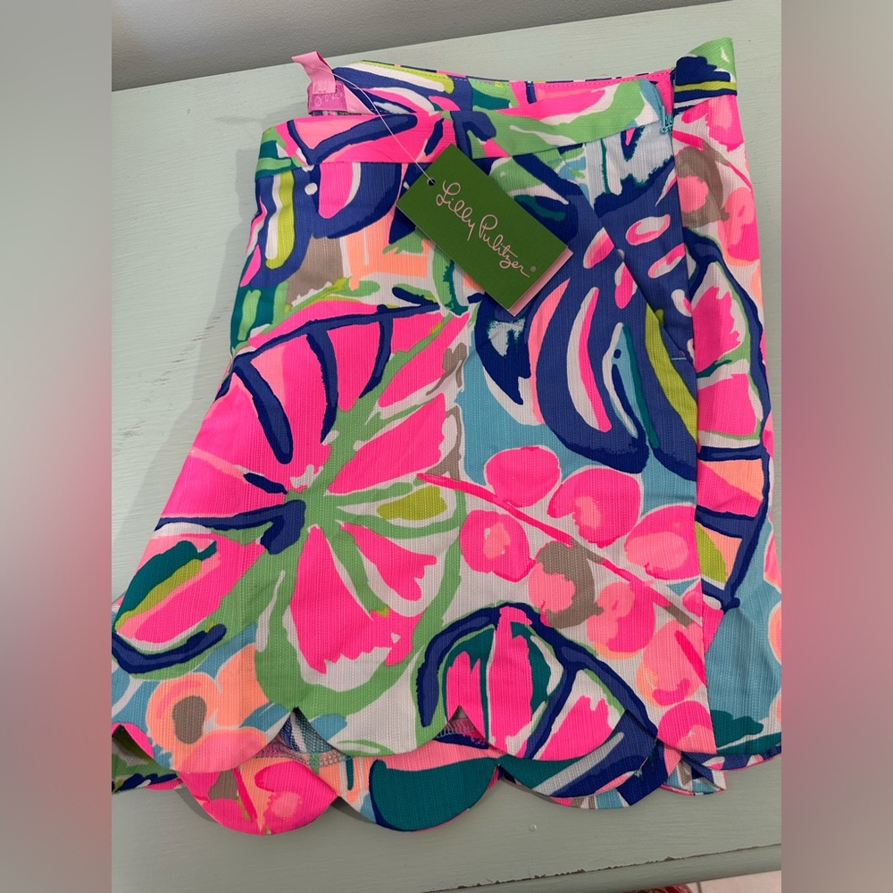 Lilly Pulitzer Pink and Blue Floral Shorts